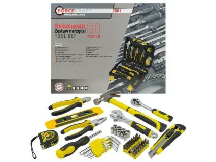 Set unelte 60 de piese - capete cu torx, biți, clește