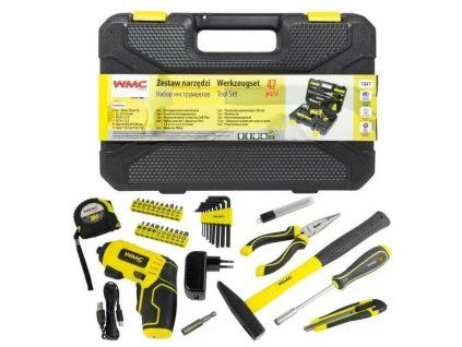 tool set with screwdriver 47el bits spanners