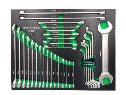 insert open ended bent end spanners set 31el