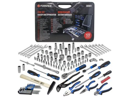 Set unelte 1/4" și 1/2" 122 buc.