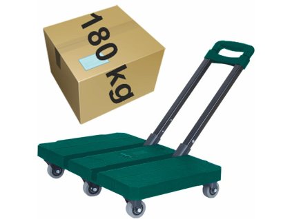 Transportor pliabil cu platformă, capacitate 180 kg