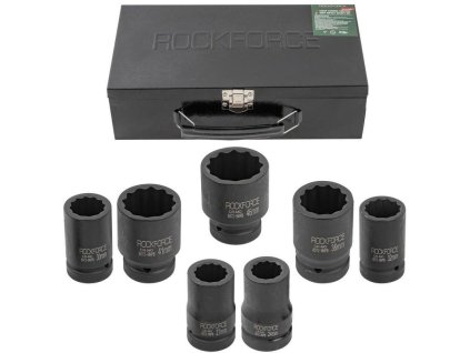 Set de capete impact 1" 24-46mm cu 12 fețe