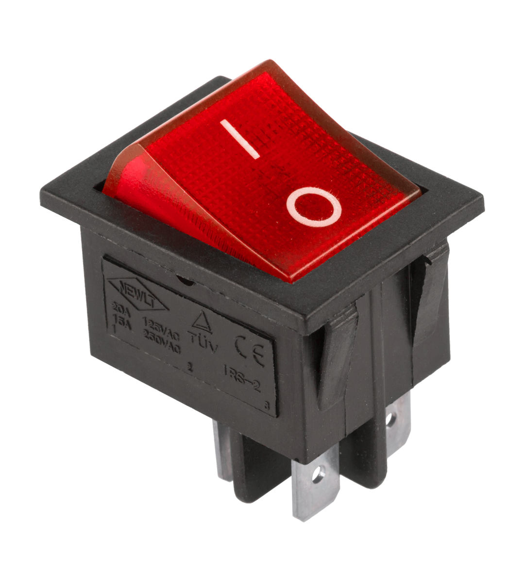 CABLETECH Comutator basculant IRS-201-1A roșu