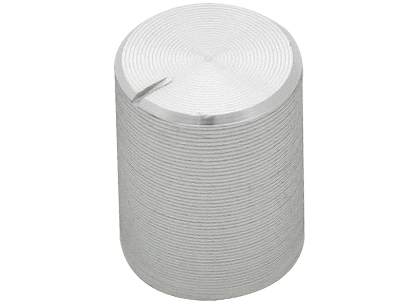 Buton pentru potențiometru argintiu diametru 10 mm