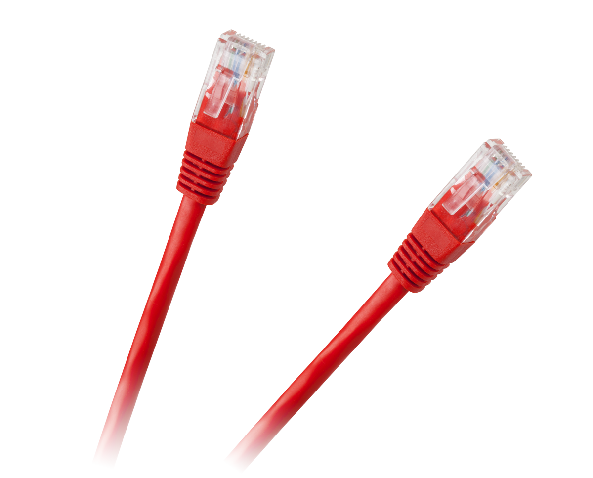 CABLETECH Cablu de internet 1,5 m CCA roșu