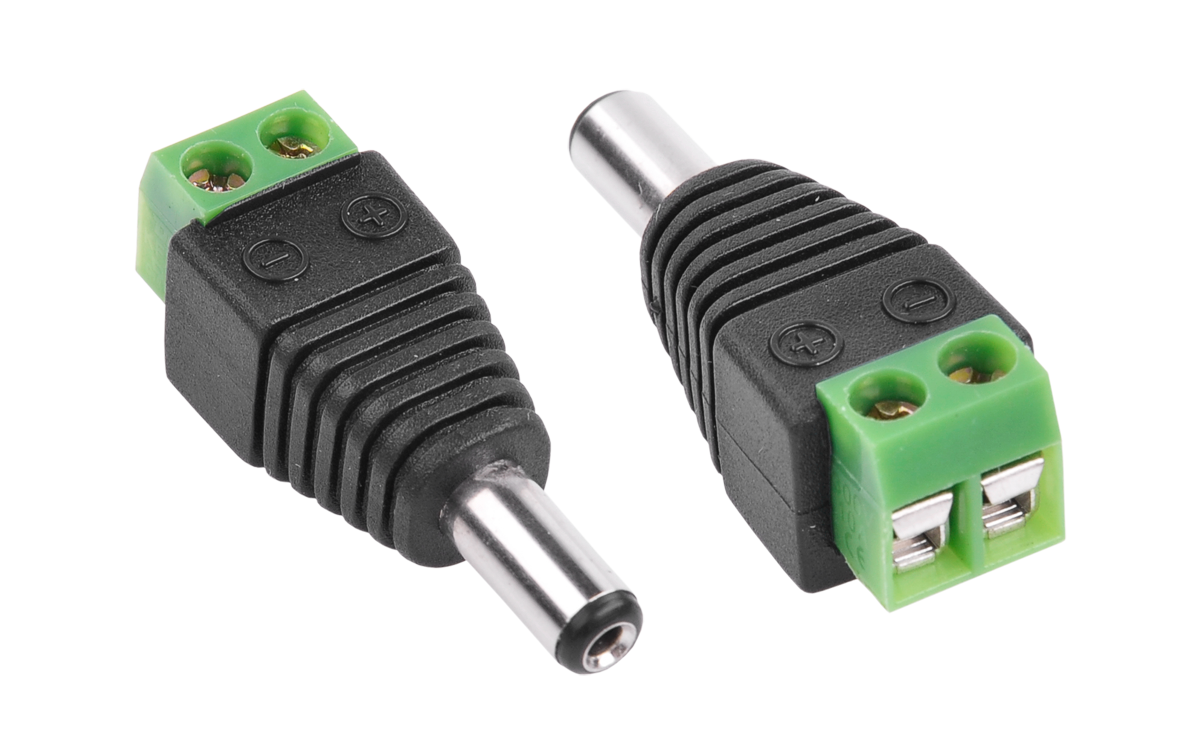 CABLETECH Conector DC ștecher, 2,1/5,5 cu cuplaj rapid WTY0622