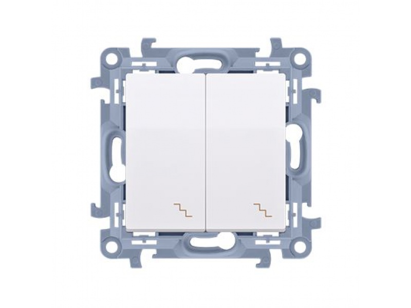 Kontakt-Simon Comutator Simon 10 c,6+6 (5B) modul alb