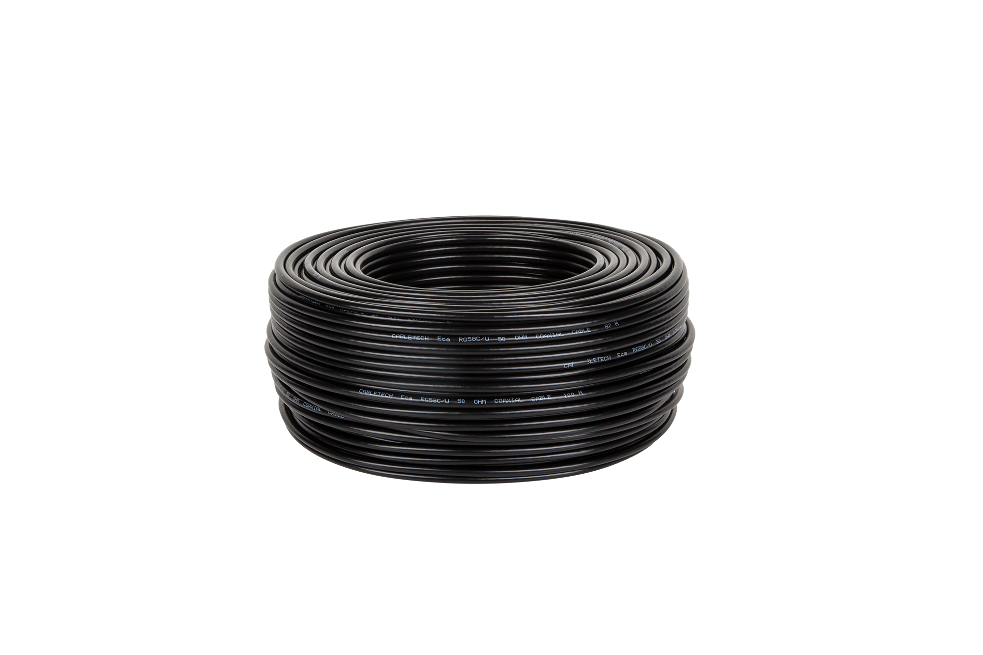 CABLETECH Cablu coaxial RG58U 50ohm negru 100m KAB0025