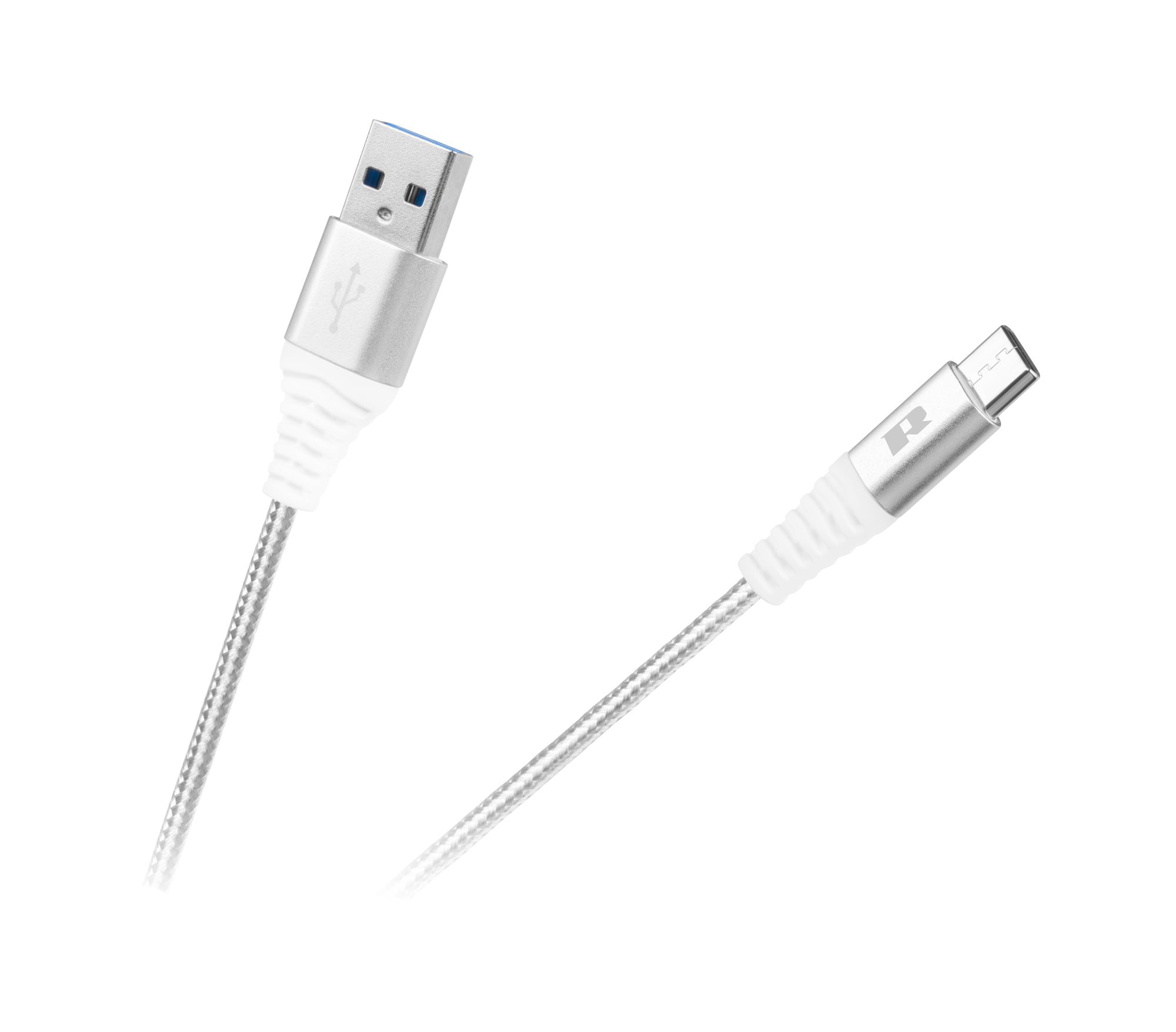 Rebel USB A - USB C 0,5m alb RB-6001-050-W