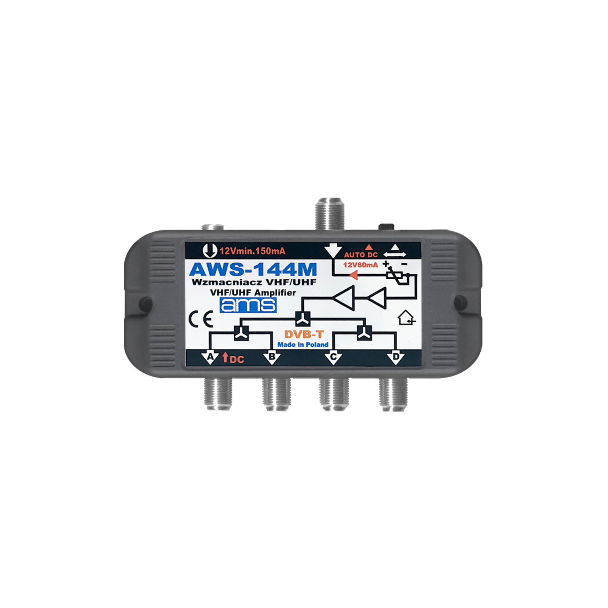 CABLETECH Amplificator antenă AMS AWS-144M