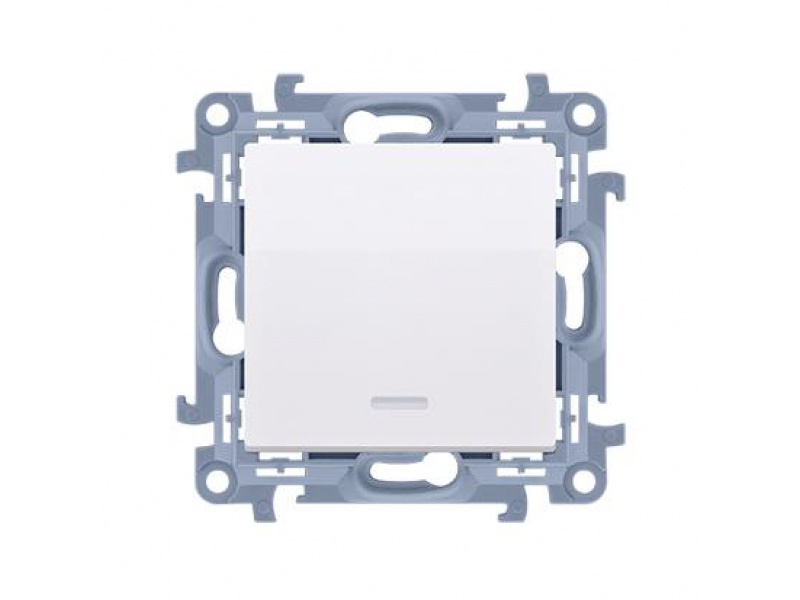 Kontakt-Simon Întrerupător Simon 10 alb,1 LED iluminat, modul alb