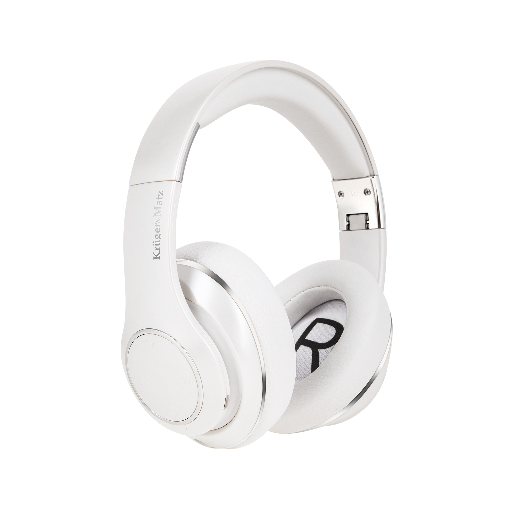 Kruger&Matz Căști Bluetooth supraauriculare cu microfon Street 3 Wireless alb