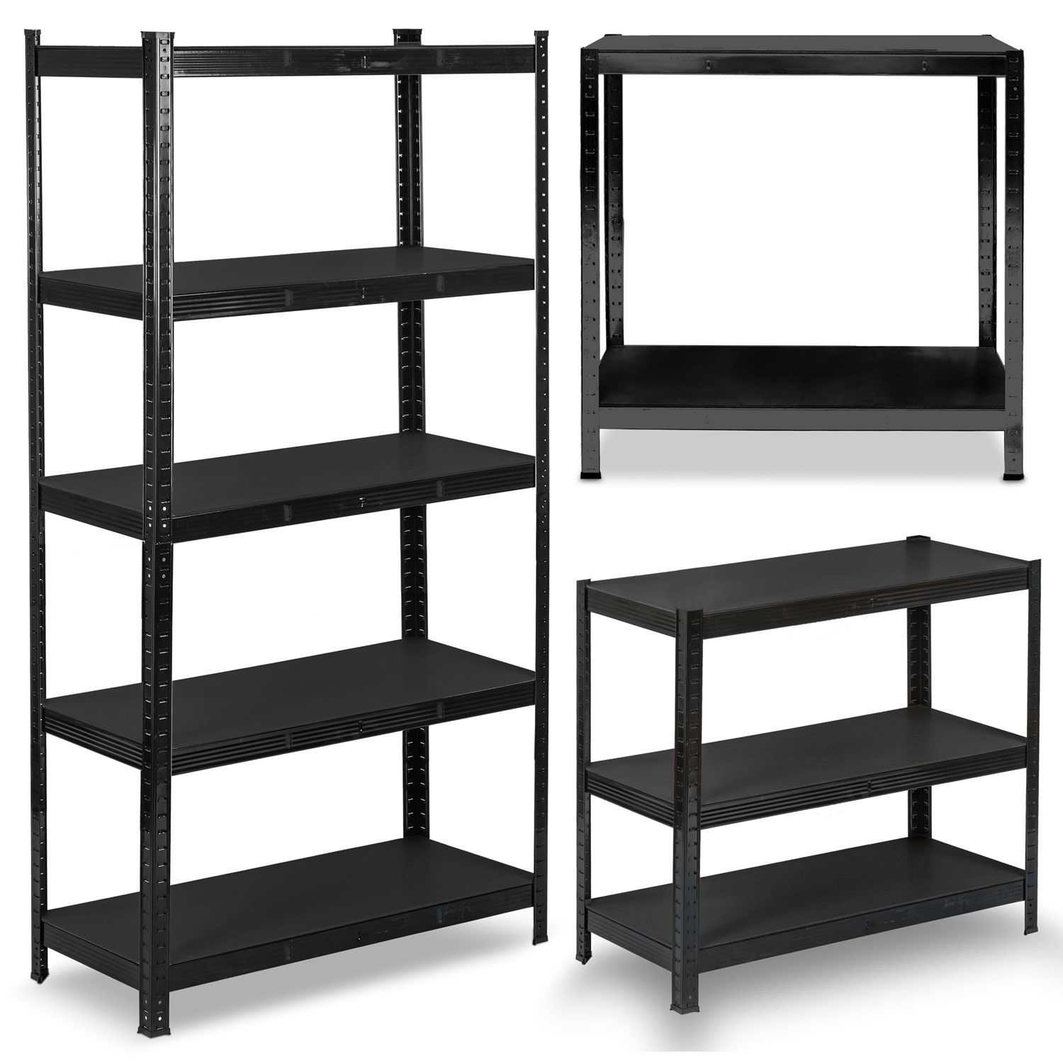 Raft metalic de depozitare 180 x 90 x 40 cm Humberg HR-851 negru