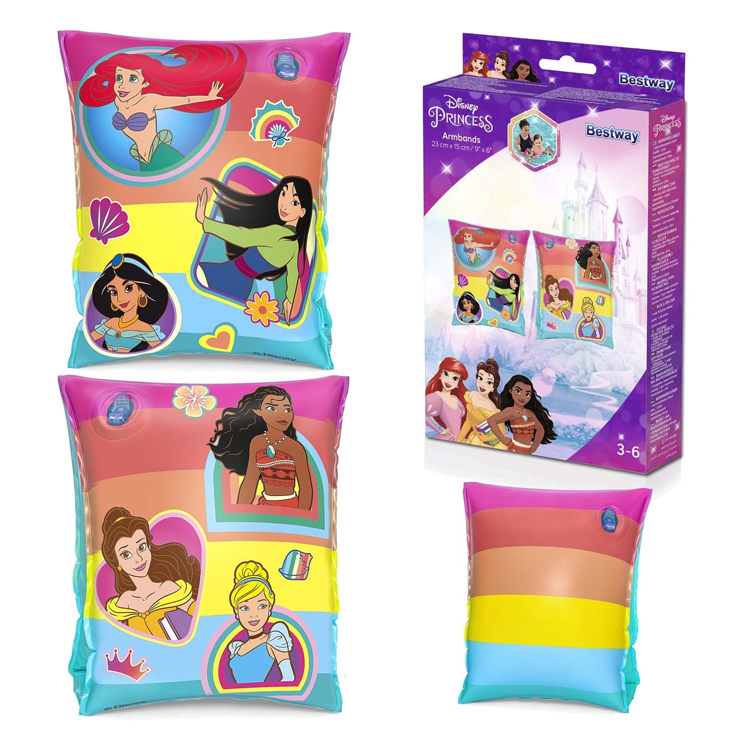 Aripioare gonflabile Disney Princess 23 x 15 cm Bestway 91041