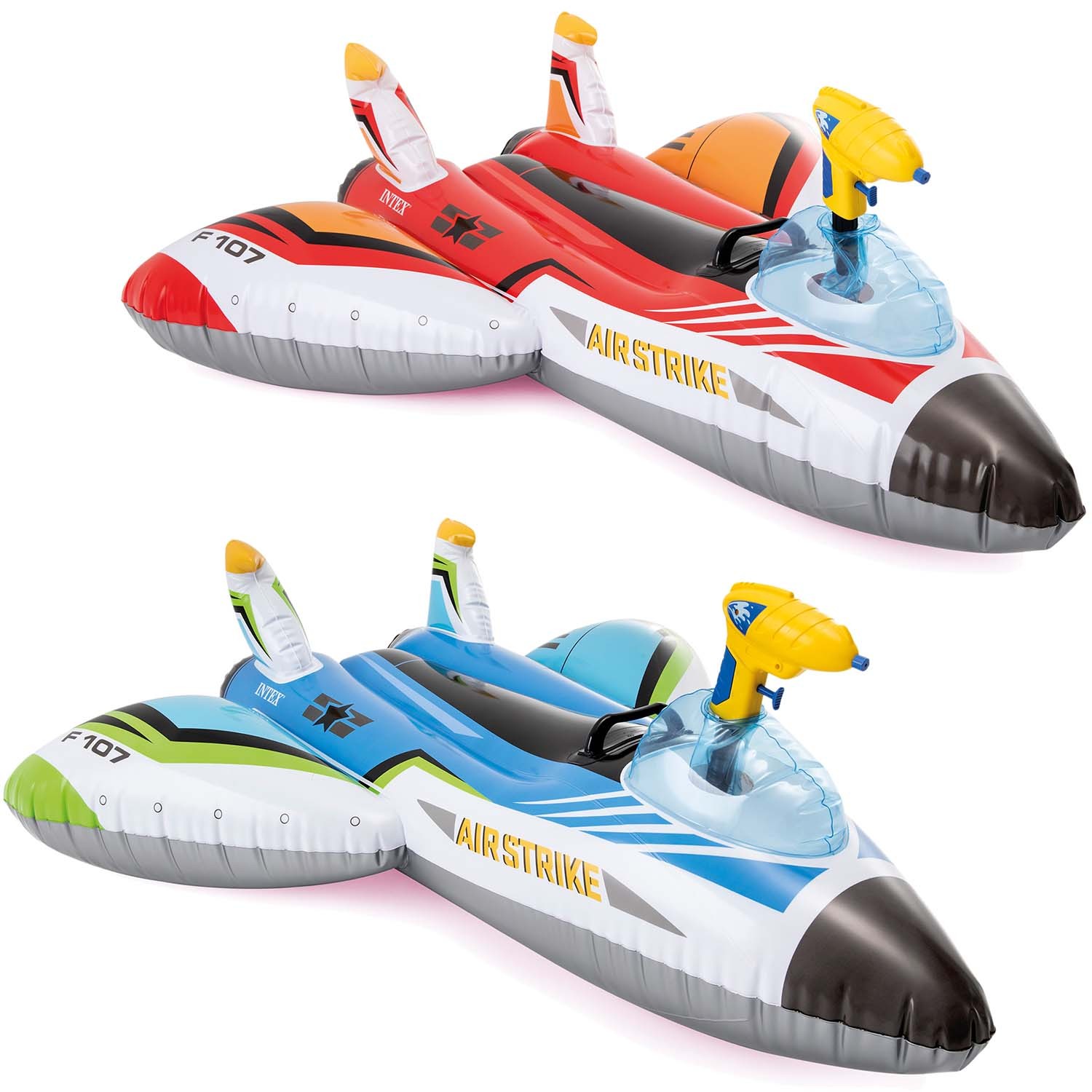 Avion gonflabil cu tun INTEX 57536 albastru