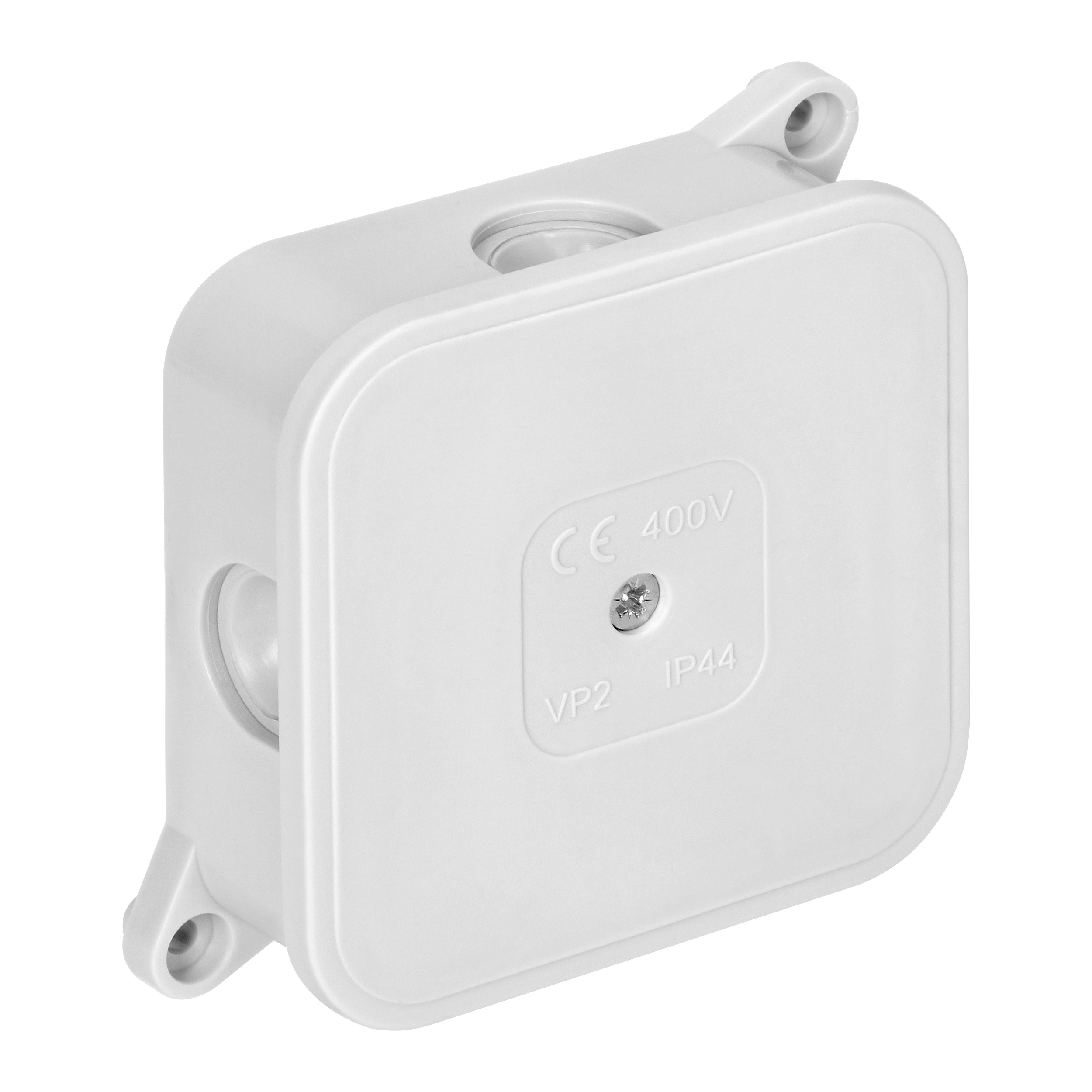 Cutie de distribuție IP44 400V albă 85x85x35mm