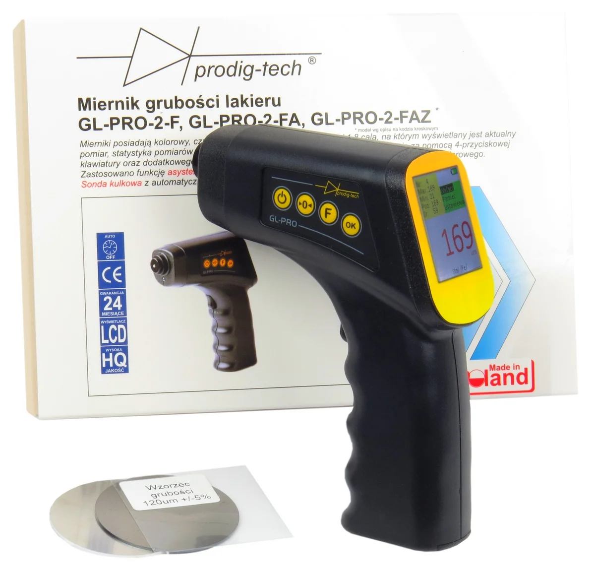Prodig-Tech Aparat de măsurare a grosimii vopselei GL-PRO-2-FA