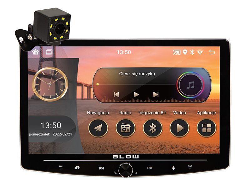 Autoradio 1-DIN 10" Android cu WiFi și CarPlay