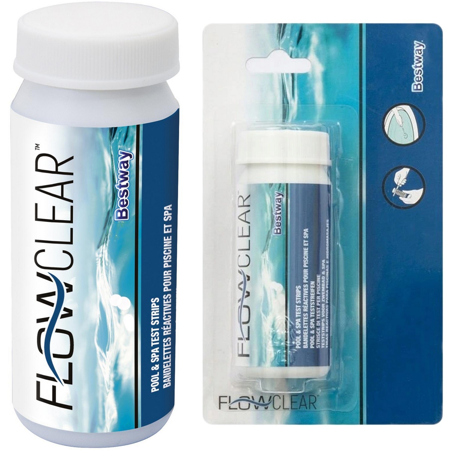 Tester 3-în-1 pH, alcalinitatea apei și clor Bestway 58142