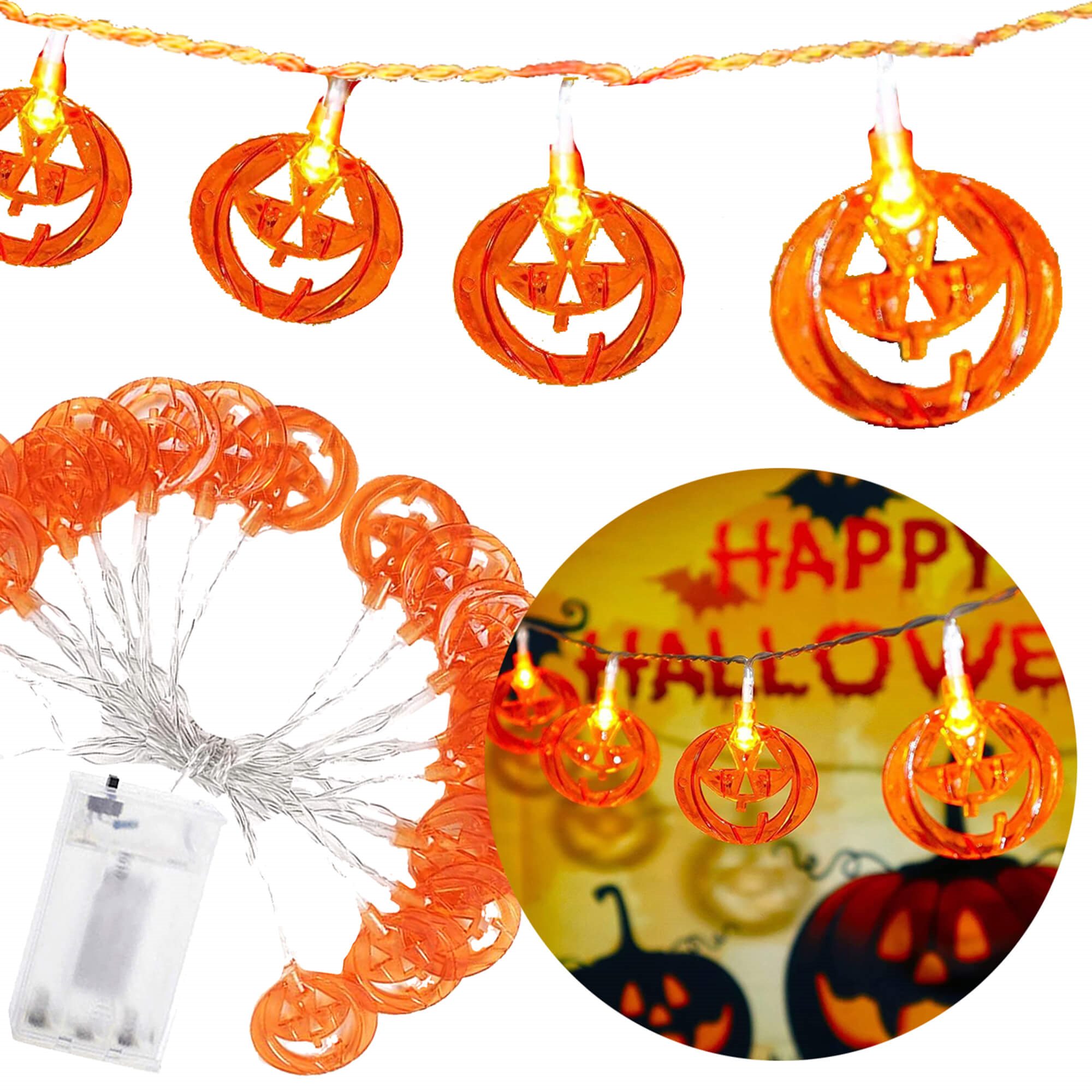 Springos CL4063 DECORAȚIUNI LUMINOASE 20 LED HALLOWEEN