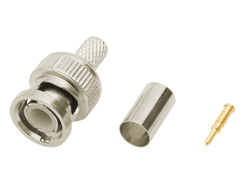 Conector BNC 75 Ohm RG59 pentru sertizare Cu