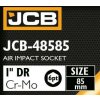 Nastav de impact JCB 1" 85mm 6-șuruburi Cr-Mo