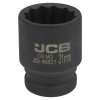 Cheie cu ratchet JCB Udarová 3/4" 31mm 12-unguri Cr-Mo