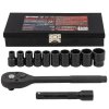 FORCEKRAFT Set de chei cu impact 12 piese 1/2" + CUTIE de transport
