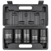 FORCEKRAFT Set de Capete de Impact Profunde 1" 6 Elemente cu 12 Fețe