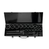 Set de chei cu flanșă cu impact 3/4'' 21 bucăți 6 colțuri 17-50mm cu carcasă