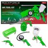 ROCKFORCE Set de unelte PNEUMATICE 5 în 1 pentru COMPRESOR cu 5 ELEMENTE