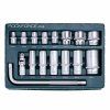 set of tool sockets 15 pieces 10 36 mm knob cr v