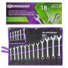 zestaw kluczy plasko oczkowych 18el