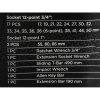 Set de unelte pentru impact 26 piese, 3/4"