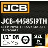 Cap de impact JCB profund subțire 1/2" Cr-Mo hexagonal 19mm