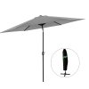 Umbrelă de grădină 3 m gri cu husă *5330
