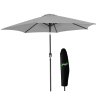 Umbrelă de grădină 3 m gri cu husă *5330