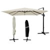 Umbrelă de Grădină "MINI ROMA" 2,5 x 2,5 M Bej cu Haină *5385