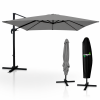 Umbrelă de grădină "ROMA" 3 x 3 M GRI cu husă *5392