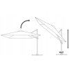 Umbrelă de grădină laterală, 3 x 3 m, bej, cu husă de protecție CH-GAO5408