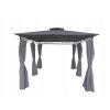 Pavilion de grădină gri 3 x 4m 3 x 4 x H 2.6m *5712