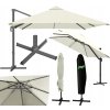 Umbrelă de grădină "ROMA" 3 x 4 m bej cu husă *9642