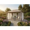 Pavilion Grădină cu Perdele Laterale - Bej 3 x 4m *0372