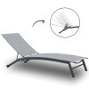 LOUNGER DE GRĂDINĂ 195x63x90cm GRI *0860