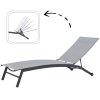 LOUNGER DE GRĂDINĂ 195x63x90cm GRI *0860