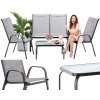 Set de mobilier de grădină cu măsuță - Gri *9924