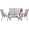 Set de mobilier de grădină cu măsuță - Gri *9924