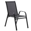 Set Mobilier de Balcon - 2 Scaune + Masă - Negru *5895