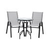 SET MOBILIER PENTRU BALCON - 2 SCAUNE + MASĂ - GRI *5901