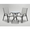 SET MOBILIER PENTRU BALCON - 2 SCAUNE + MASĂ - GRI *5901
